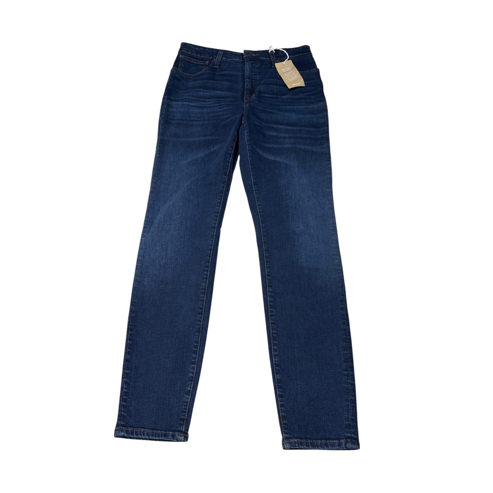 NWT Madewell Curvy High-Rise Skinny Jeans Dark Wash Blue Denim Womens Size 30X29